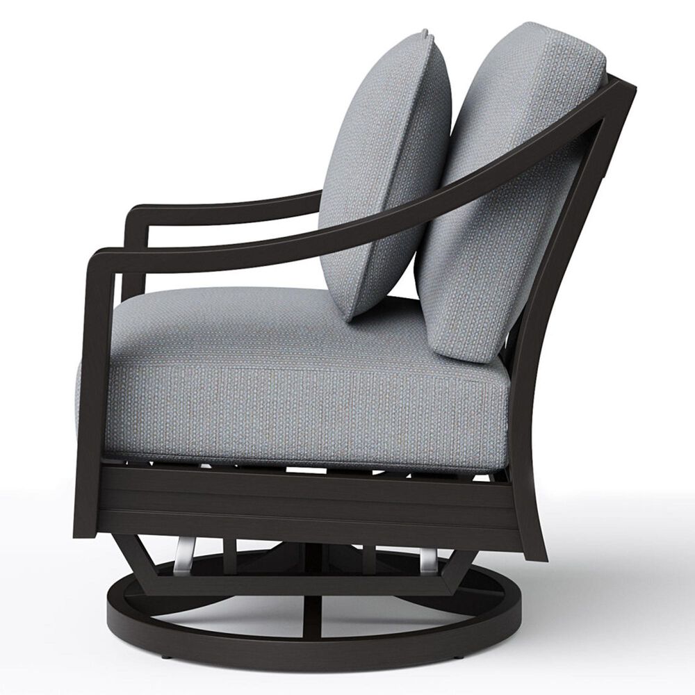 Clear Creek Collection Covina Outdoor Swivel Glider Club Chair in July Oyster, , large