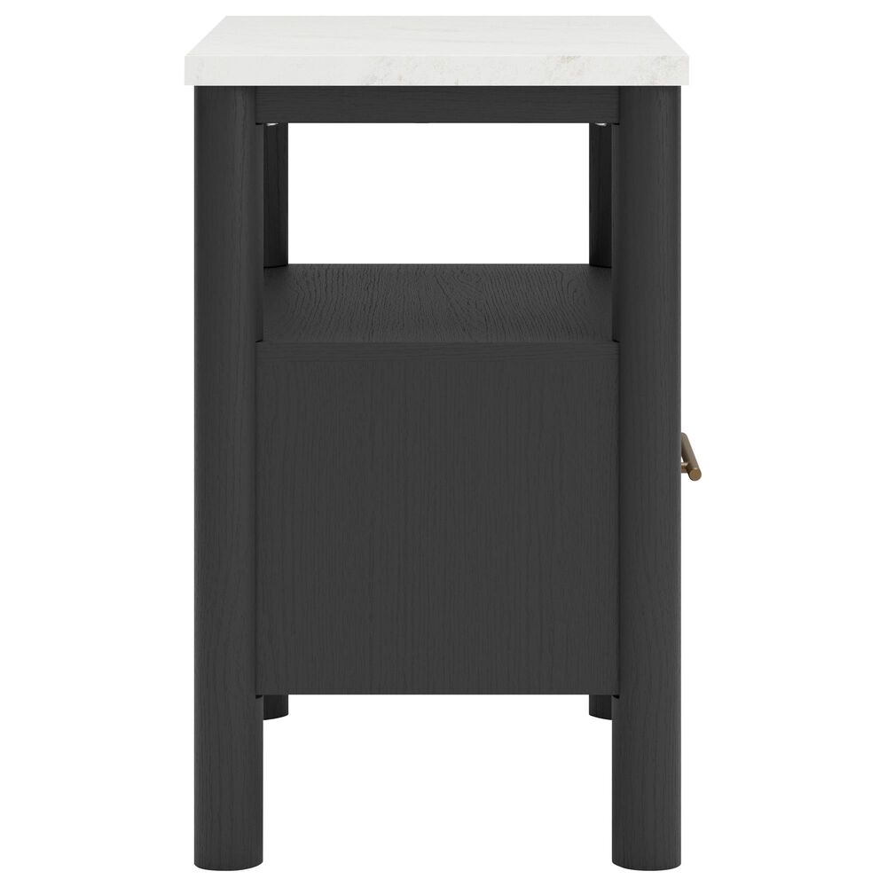 Ashley Cadmori 1-Drawer Nightstand in Matte Black and White, , large