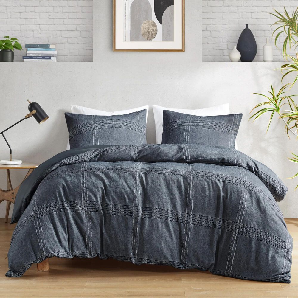 Hampton Park Anders 3-Piece Full/Queen Duvet Set in Charcoal, , large
