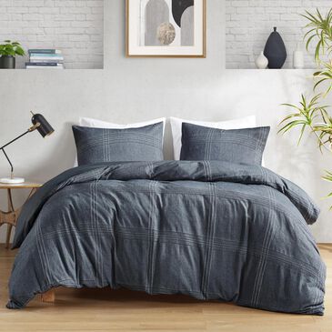 Hampton Park Anders 3-Piece Full/Queen Duvet Set in Charcoal, , large
