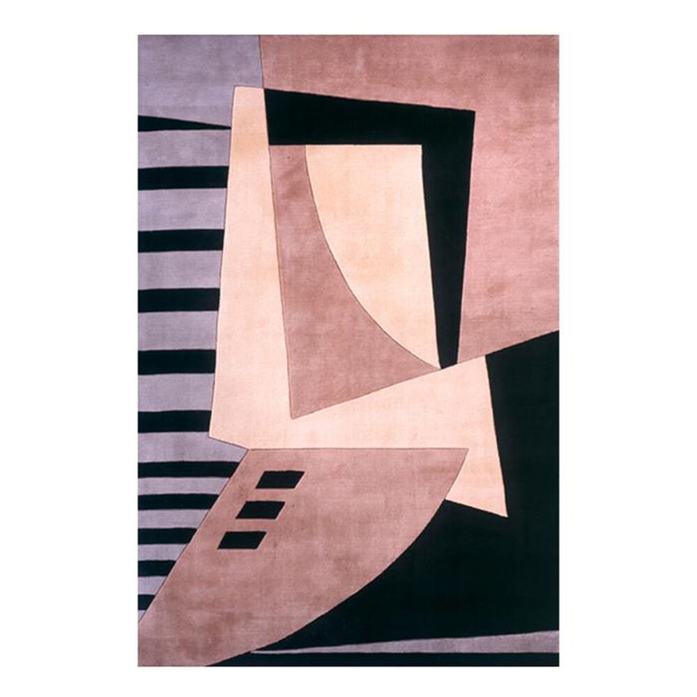 Momeni New Wave NW-22 5'3" x 8' Black Area Rug, , large