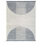 Nourison Astra Machine Washable ASW03 9" x 12" Ivory and Blue Area Rug, , large