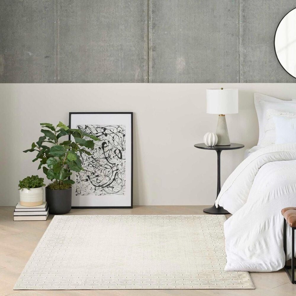 Nourison Grand Street Ivory 6&#39; x 9&#39; Area Rug, , large