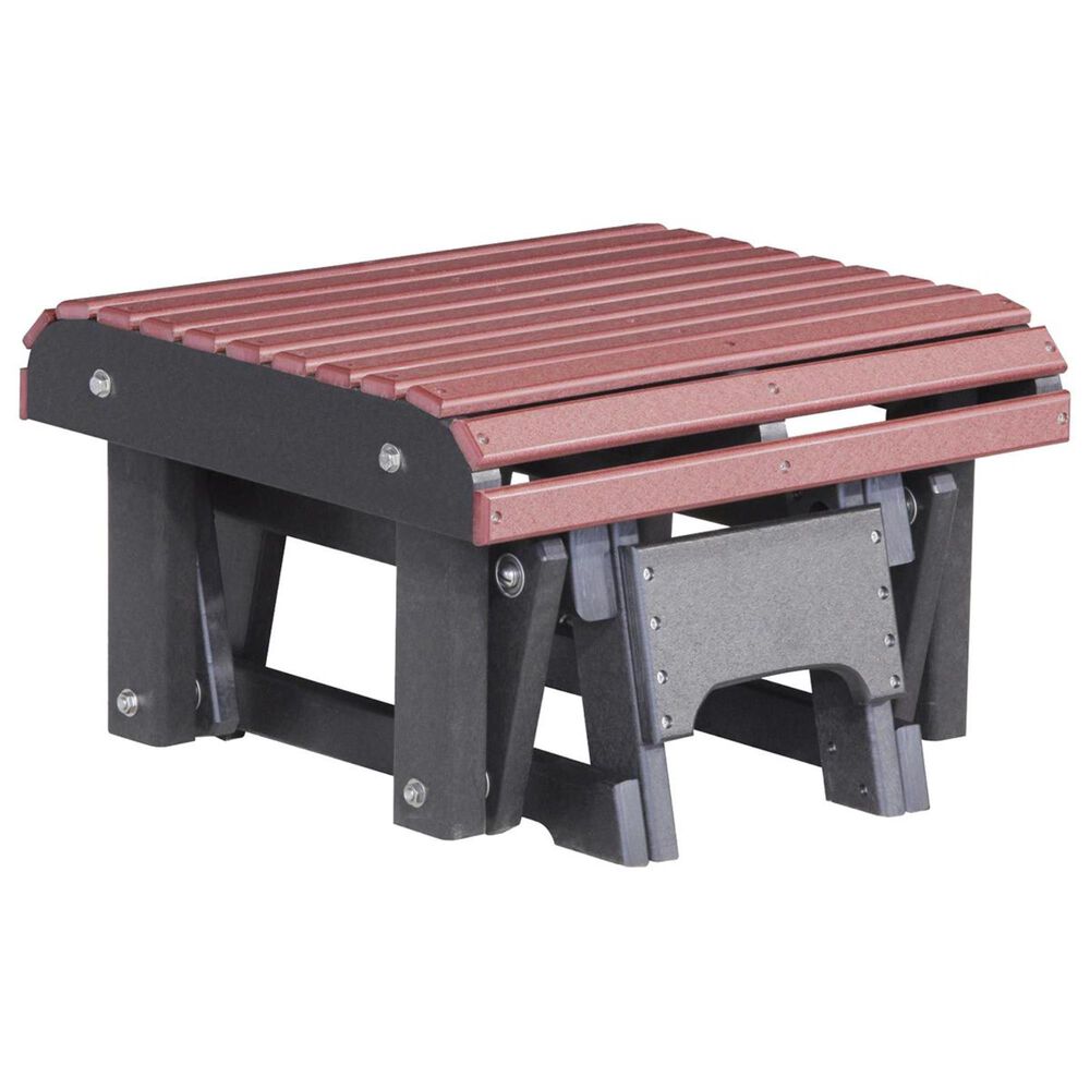 Amish Orchard Gliding Footrest in Cherrywood and Black, , large