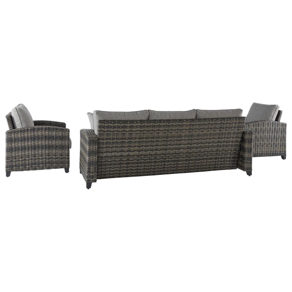 Ashley Oasis Court 4-Piece Patio Conversation Set in Gray, , large