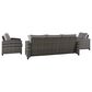 Ashley Oasis Court 4-Piece Patio Conversation Set in Gray, , large