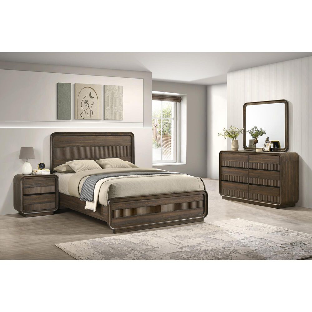 Crown Mark Kinkaid Dresser Mirror in Brown, , large