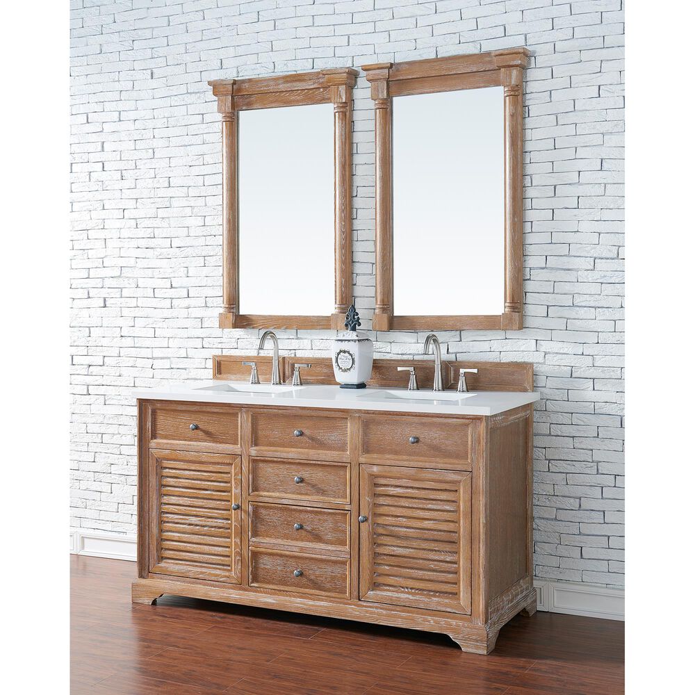 James Martin Savannah 60" Double Vanity in Driftwood Nebraska