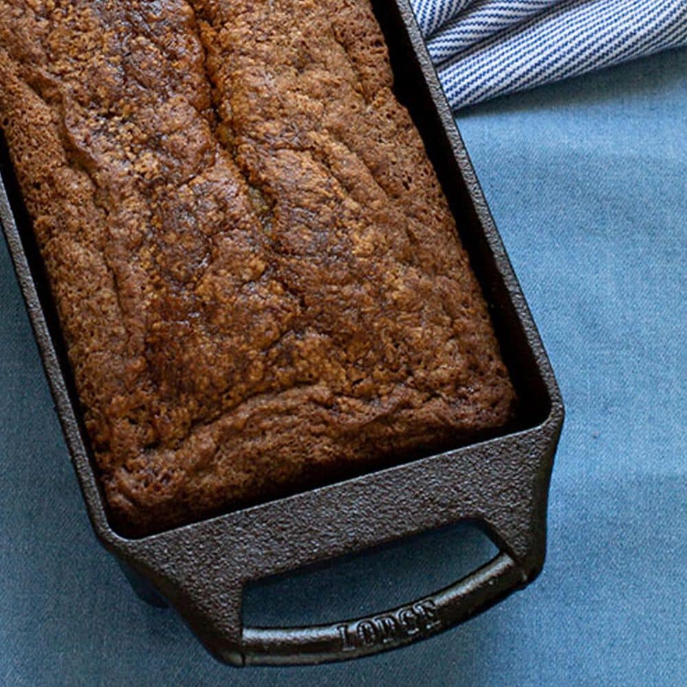 Lodge Seasoned Cast Iron Loaf Pan in Black, , large