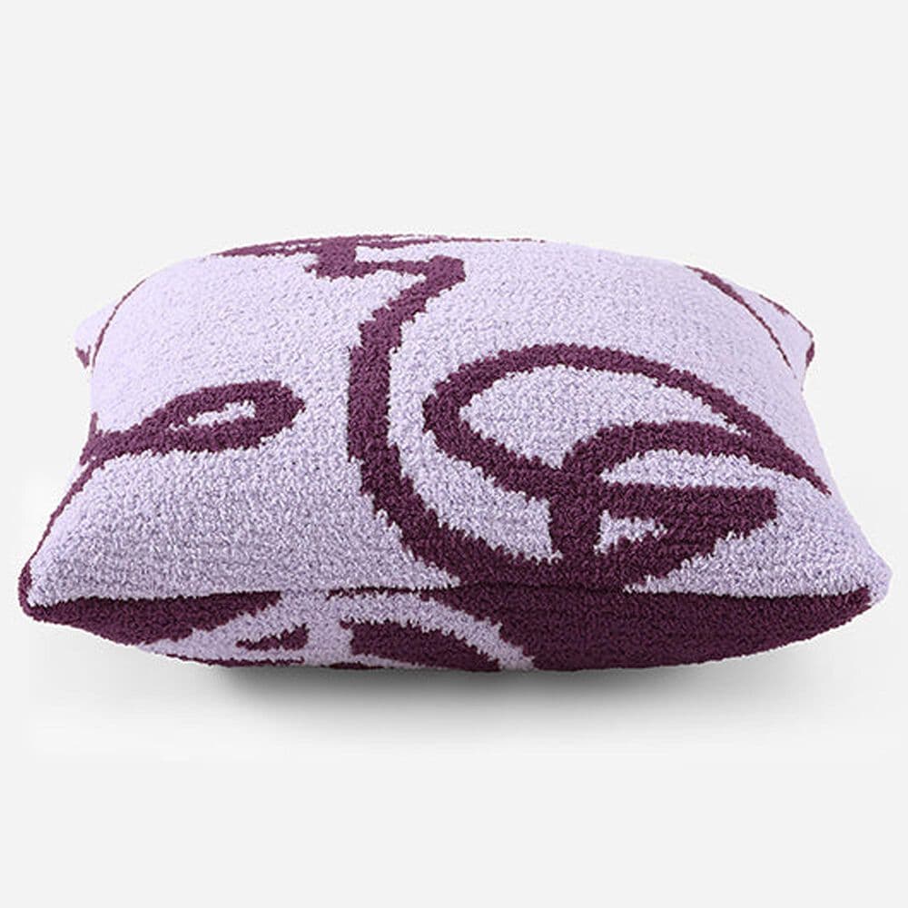 Sunday Citizen Faces 20&quot; Square Throw Pillow in Grape and Lavender, , large