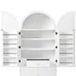 HOMLUX 72" Tall Arched Kitchen Pantry Cabinet in White, , large