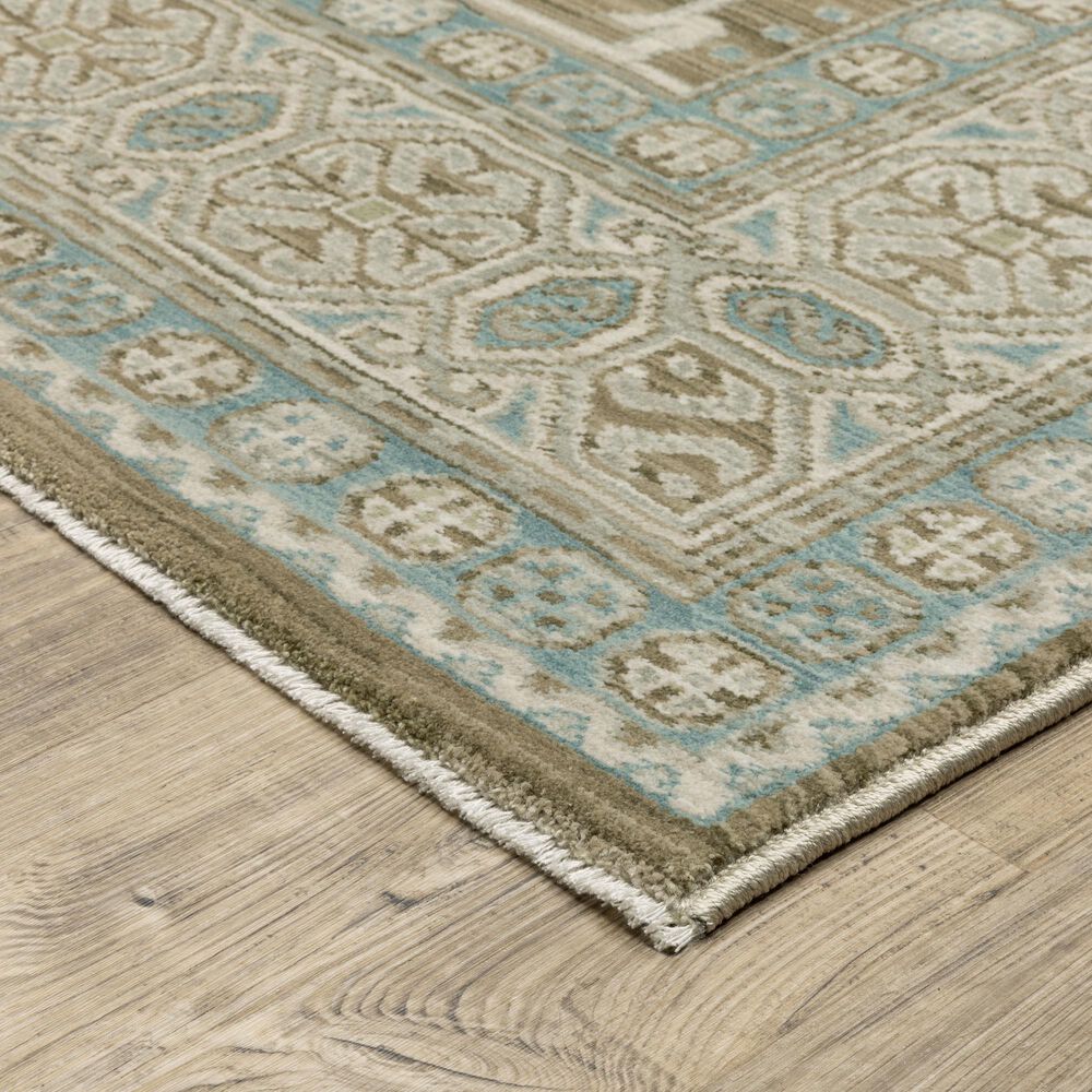 Oriental Weavers Maeve MAE08 Brown and Blue 2'3" x 7'6" Runner, , large