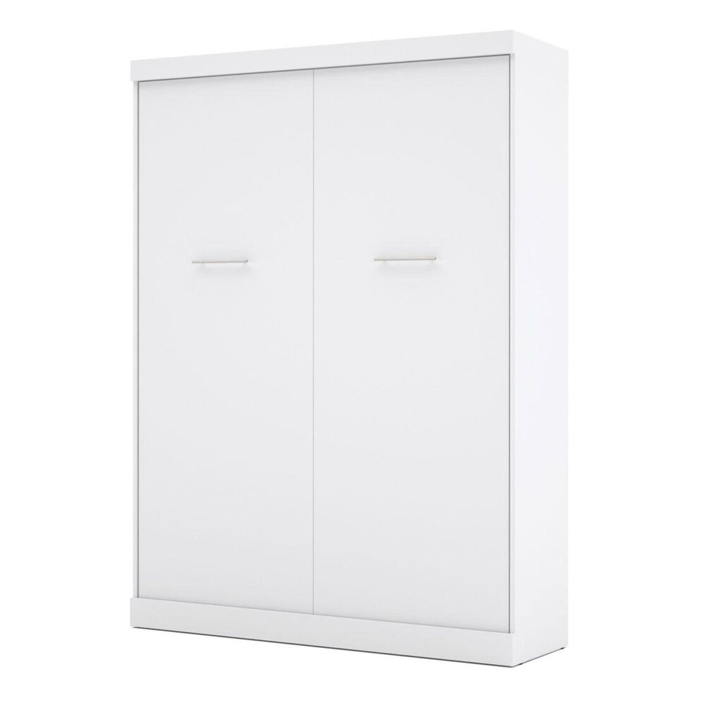 Bestar Nebula Queen Wall Bed in White, , large