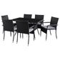 CorLiving Parksville 7-Piece Patio Dining Set in Black/Ash Gray, , large