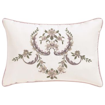 Royal Court Avant Garden 13" x 19" Lumbar Pillow in White, Blush, Violet and Green, , large