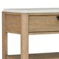 Simeon Collection Escape Queen Upholstered Platform Bed with 2 Nightstands in Natural Patina and Sandstone, , large