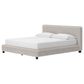 Ashley Zuraleus King Upholstered Platform Bed with Two Nightstands in Matte White, , large