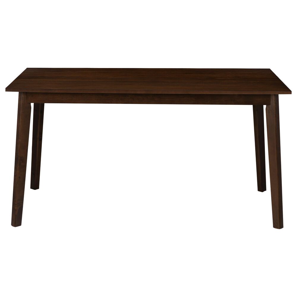 Linon Home Decor Drury Dining Table in Rich Brown - Table Only, , large