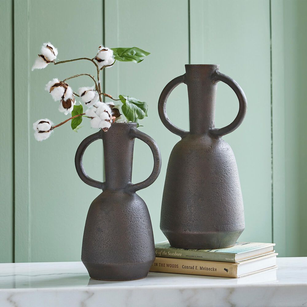 Ashley Aadeen 14&quot; Vase in Distressed Brown, , large