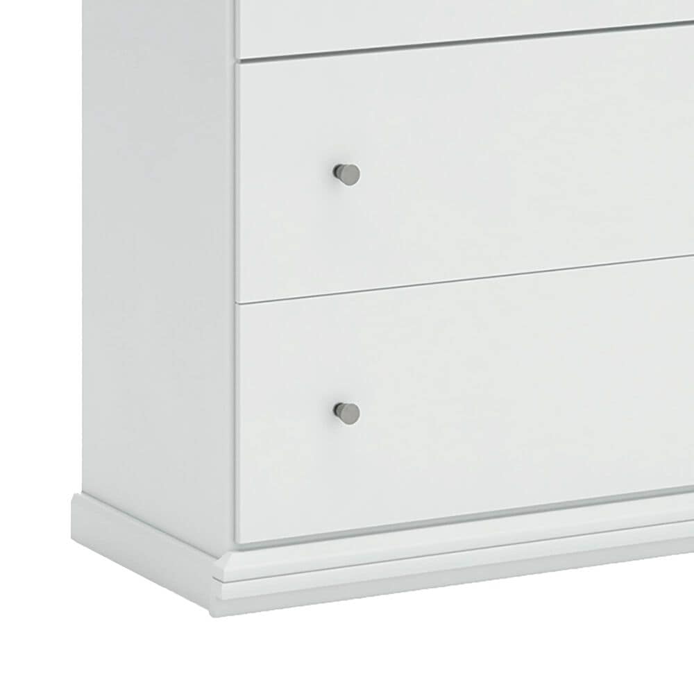 Ashley Bostwick Shoals 4-Piece King Panel Bedroom Set in White, , large