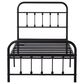HOMLUX Twin Metal Bed Frame in Black, , large