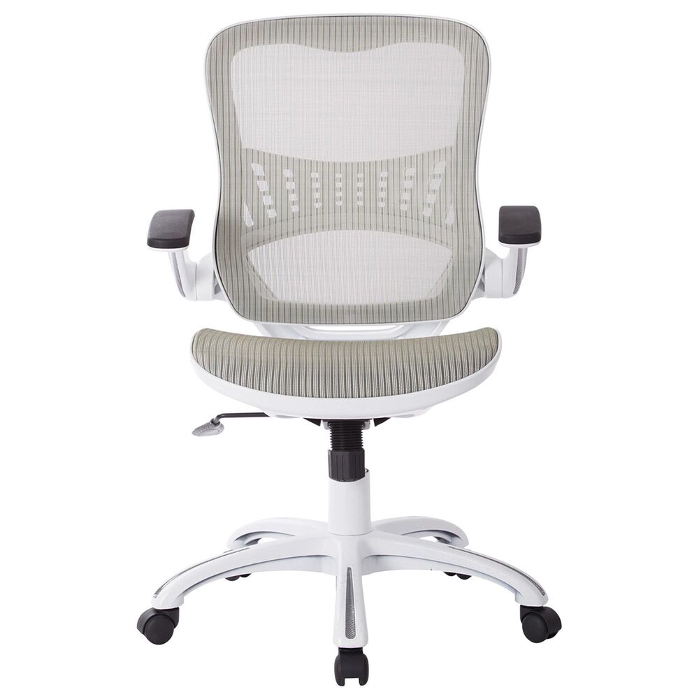 OSP Home Riley Mesh Back Office Chair in White, , large