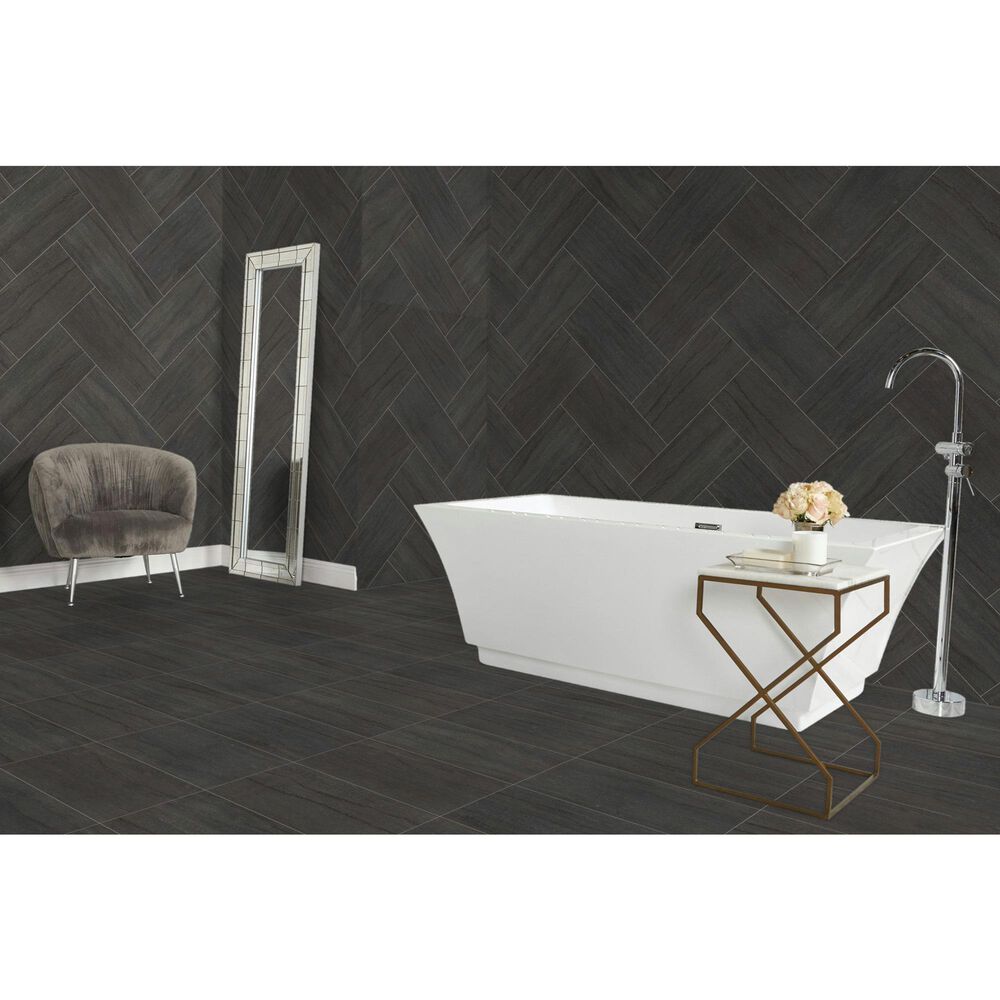 Dal-Tile Haddonstone Velvet Rectangle Vein Cut 12" x 24" Matte Porcelain Tile, , large