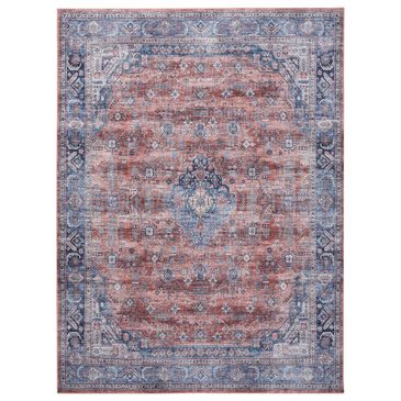 Nourison Grand Washables 4" x 6" Blue and Multicolor Area Rug, , large