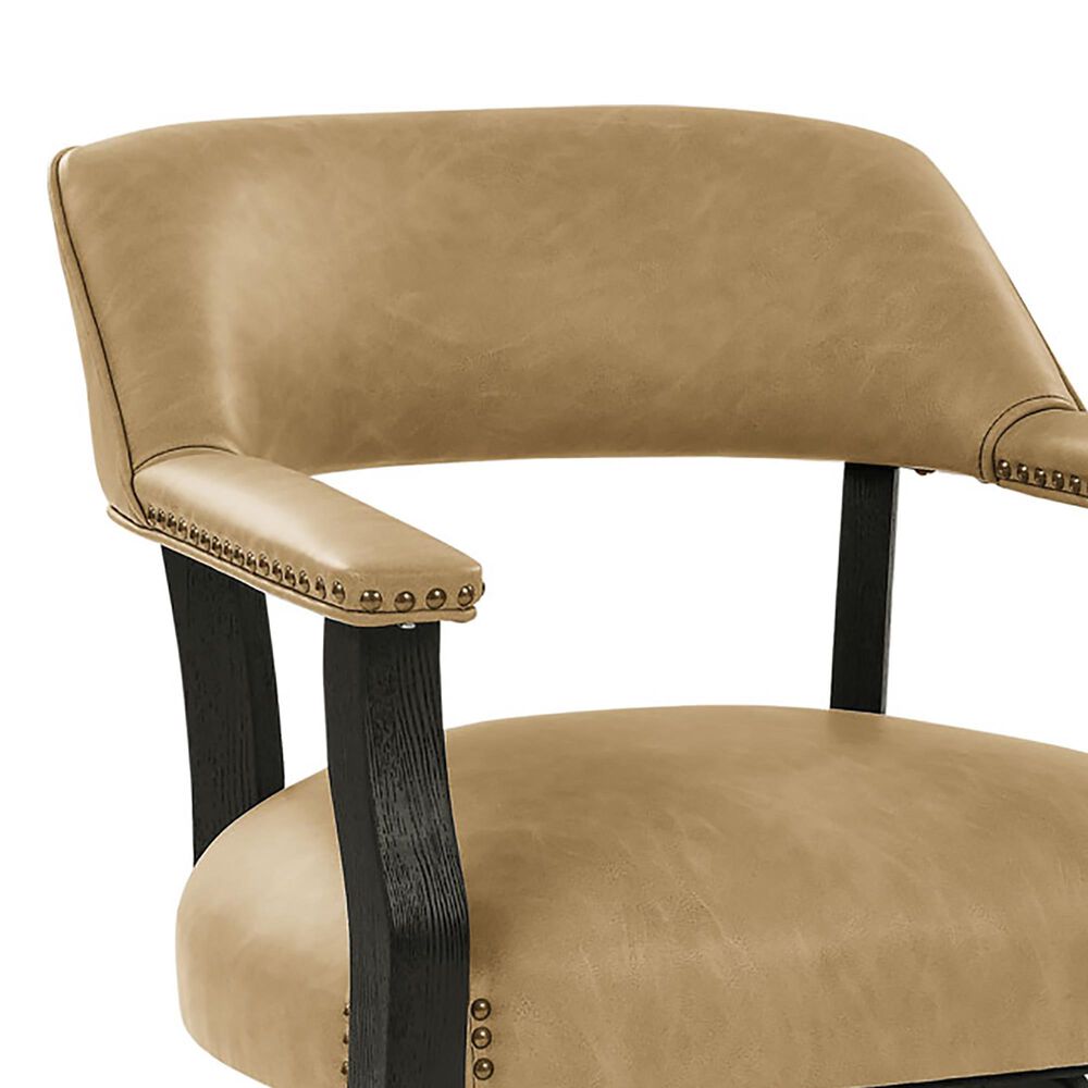 Steve Silver Rylie 24-inch Game Counter Captains Stool in Black, , large