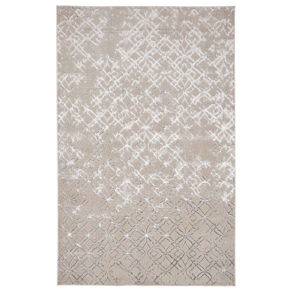 Feizy Micah 1"8" x 2"10" Beige and Silver Area Rug, , large