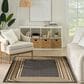 Nourison Horizon HOZ03 Charcoal 9" x 12" Indoor/Outdoor Area Rug, , large