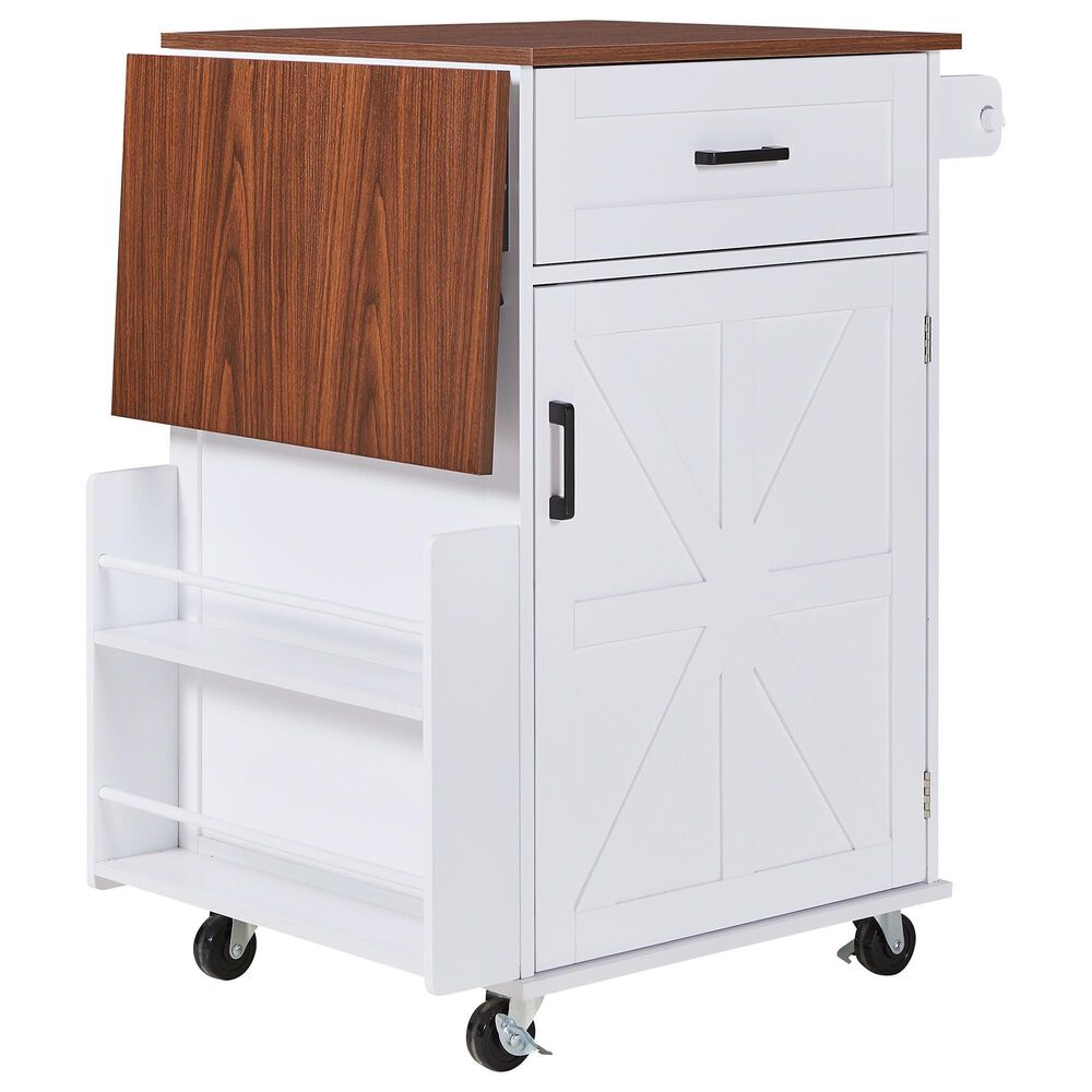 HOMLUX 39" Outdoor Kitchen Island in White, , large