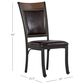Linon Home Decor Franklin Side Chair in Black and Umber Brown, , large