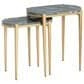 Crestview Collection Beckham Nested Accent Tables in Gold and Dark Green (Set of 2), , large