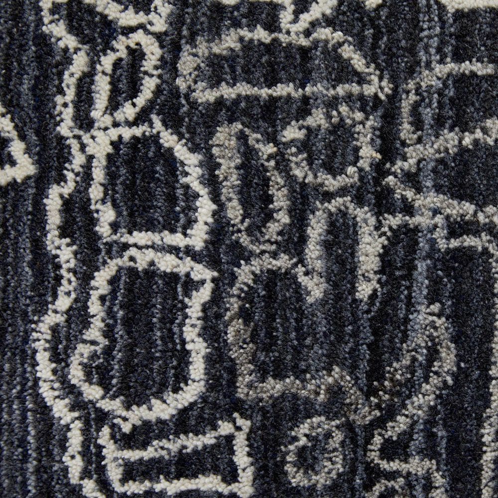 Feizy Whitton 4&#39; x 6&#39; Navy and Ivory Area Rug, , large