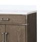 Lexora Home Laurel 80" Double Bathroom Vanity in Grey Oak with White Quartz Top and Rectangular Sinks, , large
