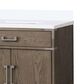 Lexora Home Laurel 80" Double Bathroom Vanity in Grey Oak with White Quartz Top and Rectangular Sinks, , large