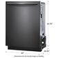 Frigidaire Gallery 24" Built-In Bar Handle Dishwasher with CleanBoost in Black Stainless Steel, , large