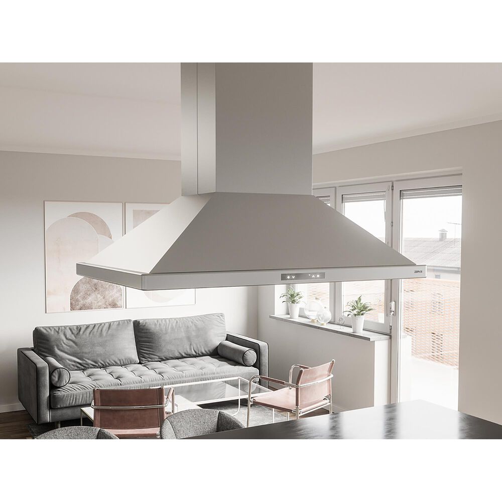 Zephyr Napoli 36" Island Range Hood in Stainless Steel, , large