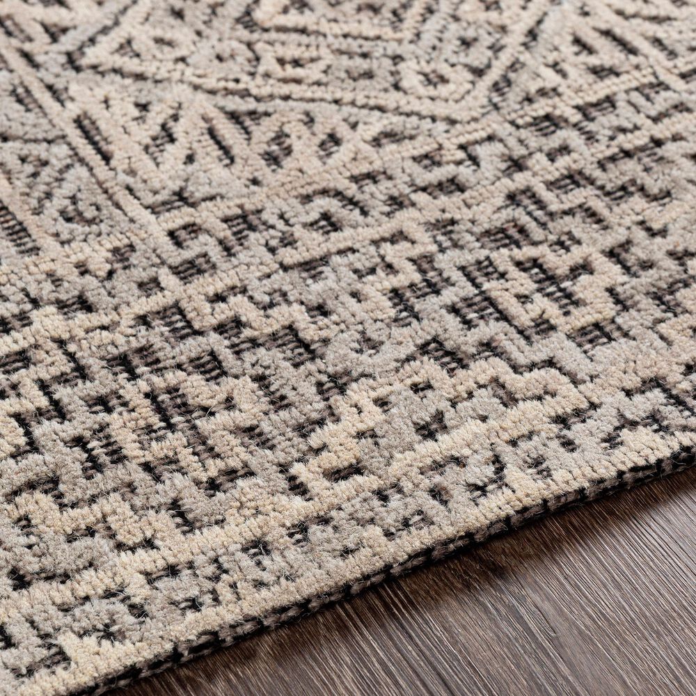 Surya Oakland 10&#39; x 14&#39; Black, Gray and Taupe Area Rug, , large