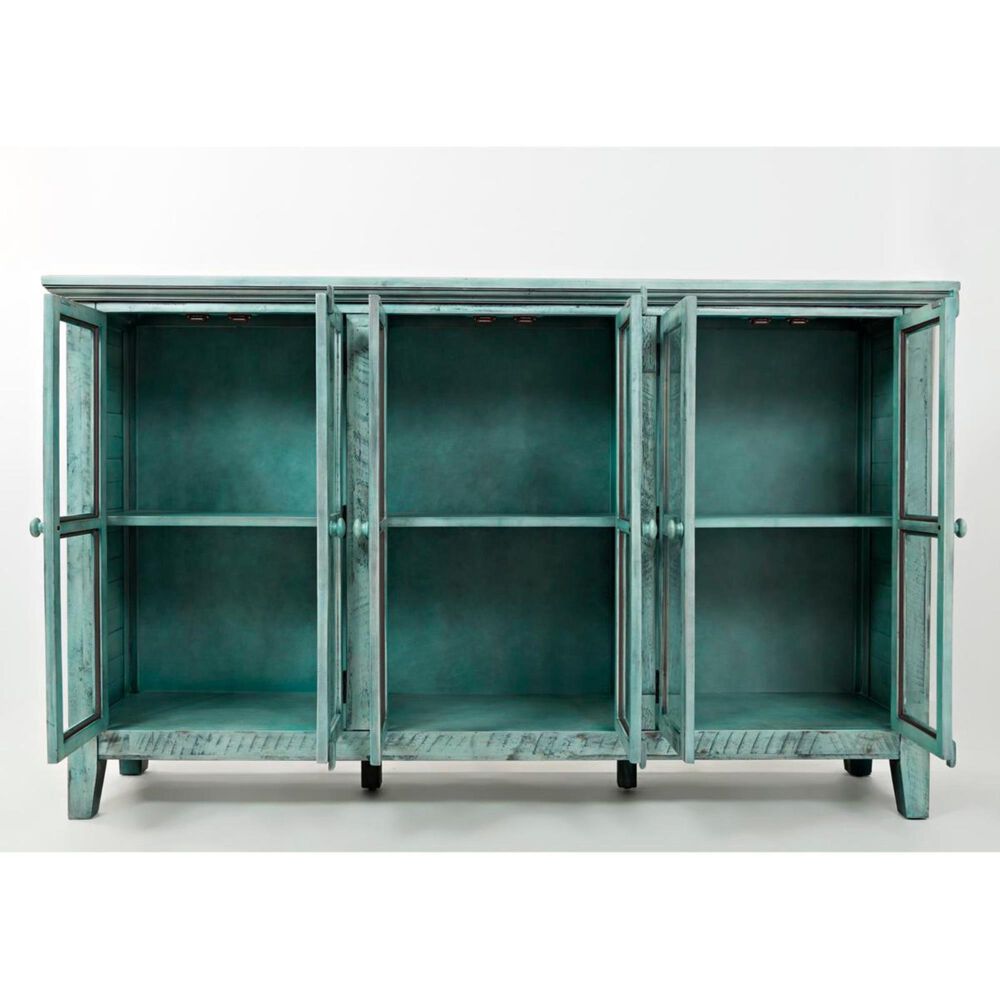 Waltham Rustic Shores 70&quot; Accent Cabinet in Surfside, , large