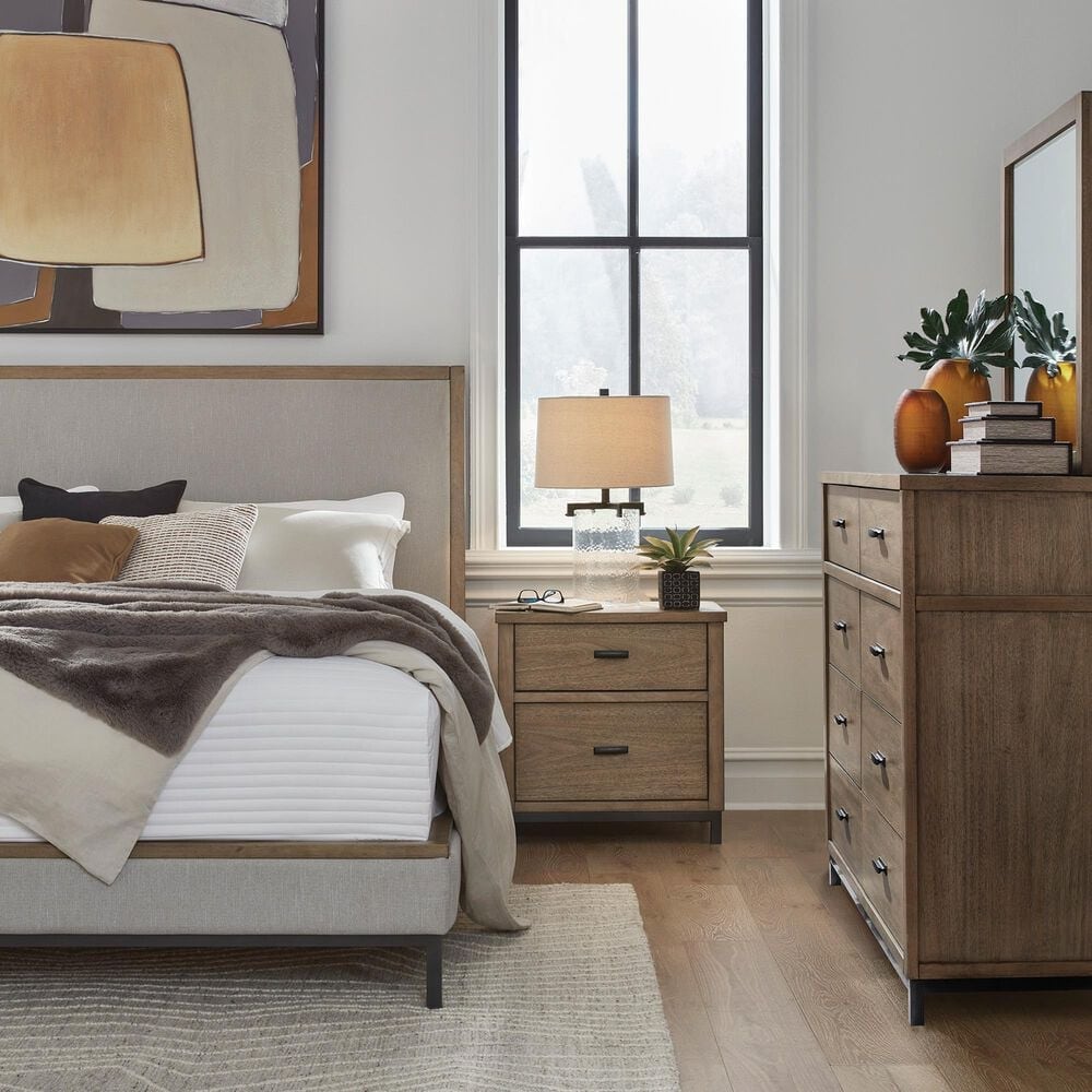 Ashley Tomtyn California King Upholstered Bed  in Light Brown, , large