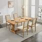 Hearth and Haven Upholstered Side Chair with Square Backrest in Beige (Set of 2), , large