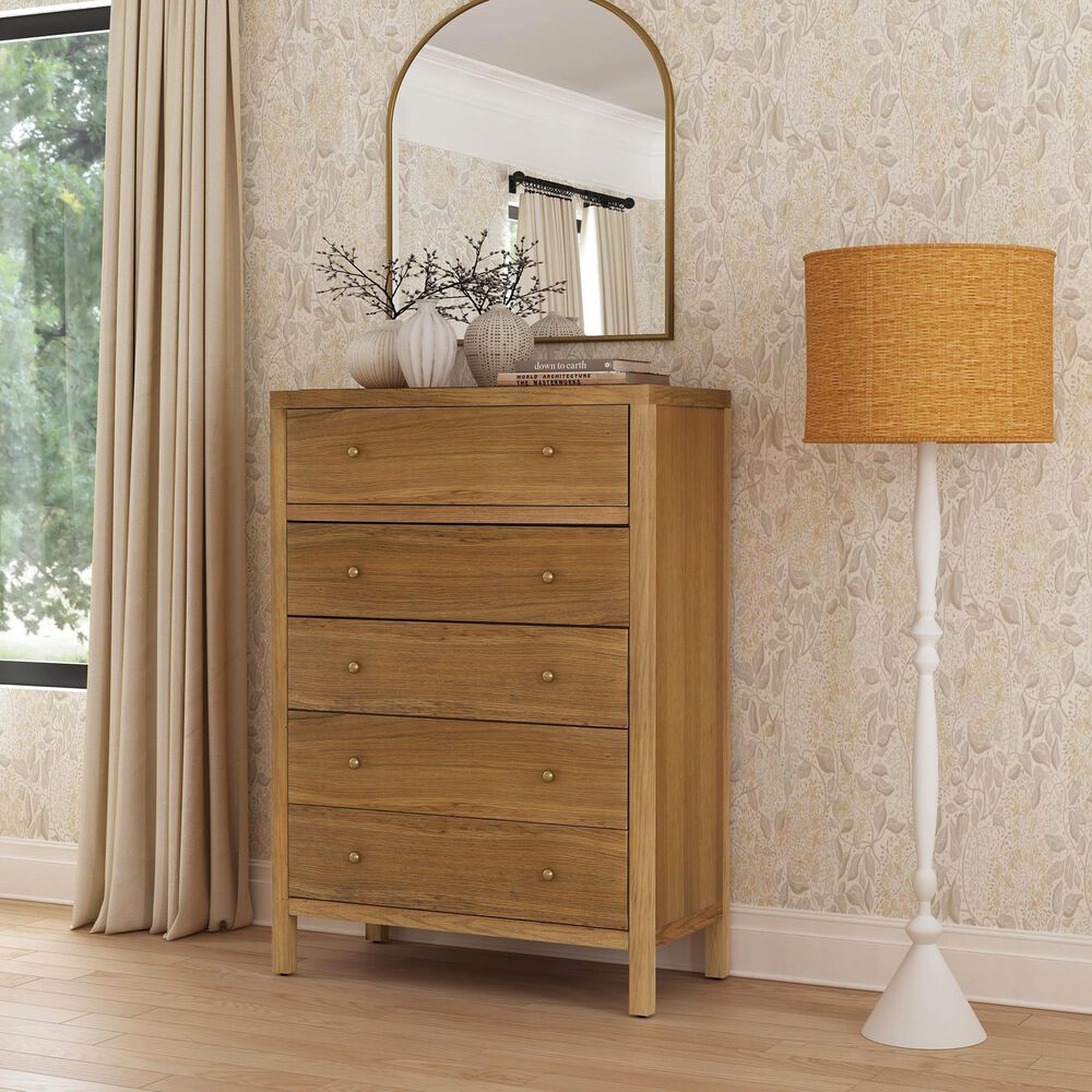Butler Specialty Company Nora 5-Drawer Tall Dresser in Natural, , large