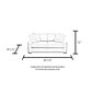 OSP Home Main Street Loveseat in Woven Charcoal Fabric, , large
