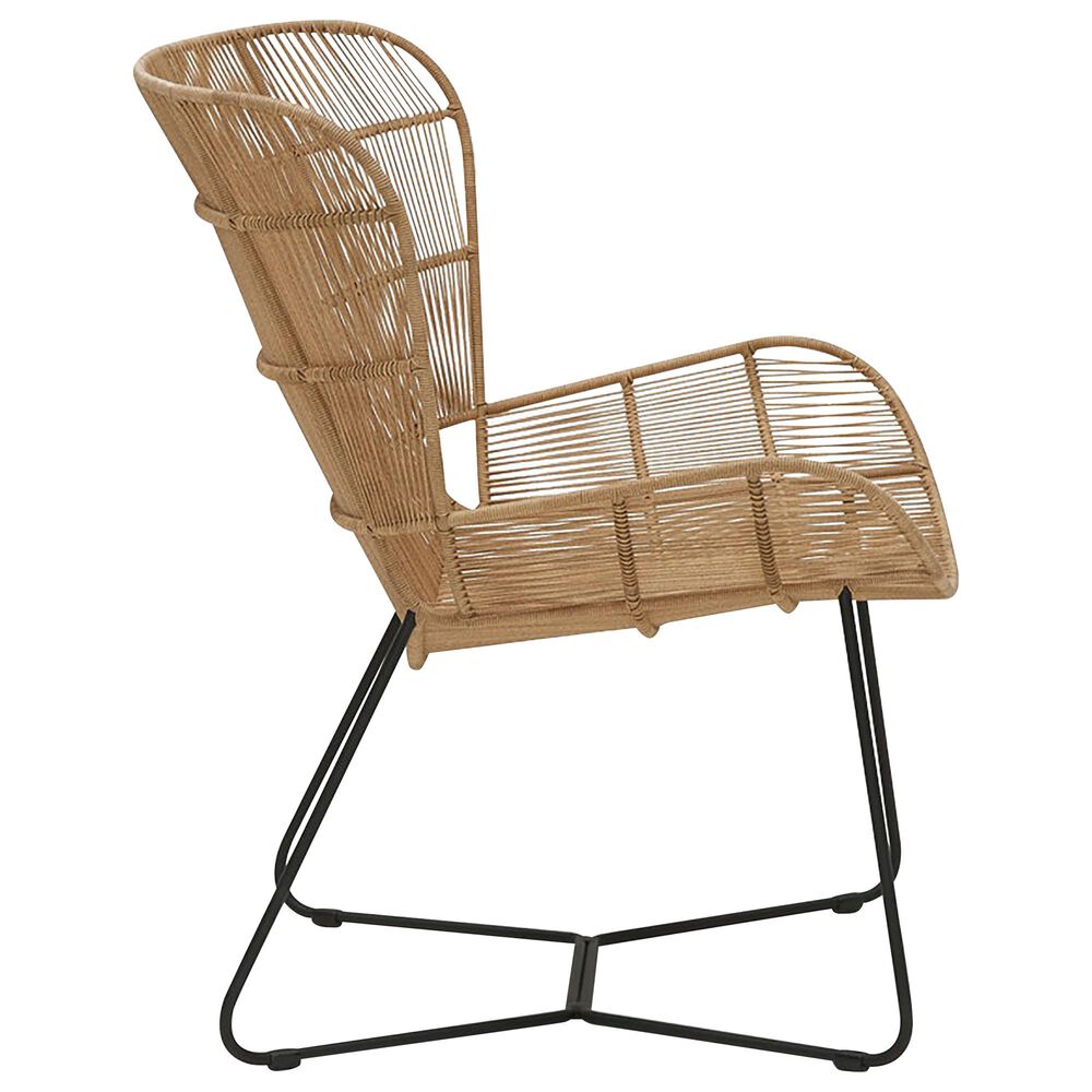 Joybird Doheny Outdoor Lounge Chair in Black and Natural | Nebraska