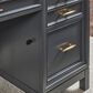Riva Ridge Alexander 3-Piece Executive Desk with Door Bookcase and Combo File Set in Midnight, , large