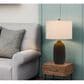 Cal Lighting Trani Ceramic Table Lamp in Matte Black, , large