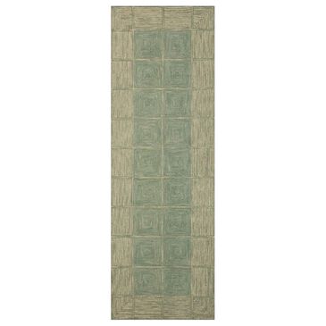 Chris Loves Julia x Loloi Francis 2"6" x 7"6" Green and Natural Runner, , large