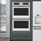 Cafe 30" Smart Double Electric Wall Oven with Convection in Matte White and Brushed Black, , large